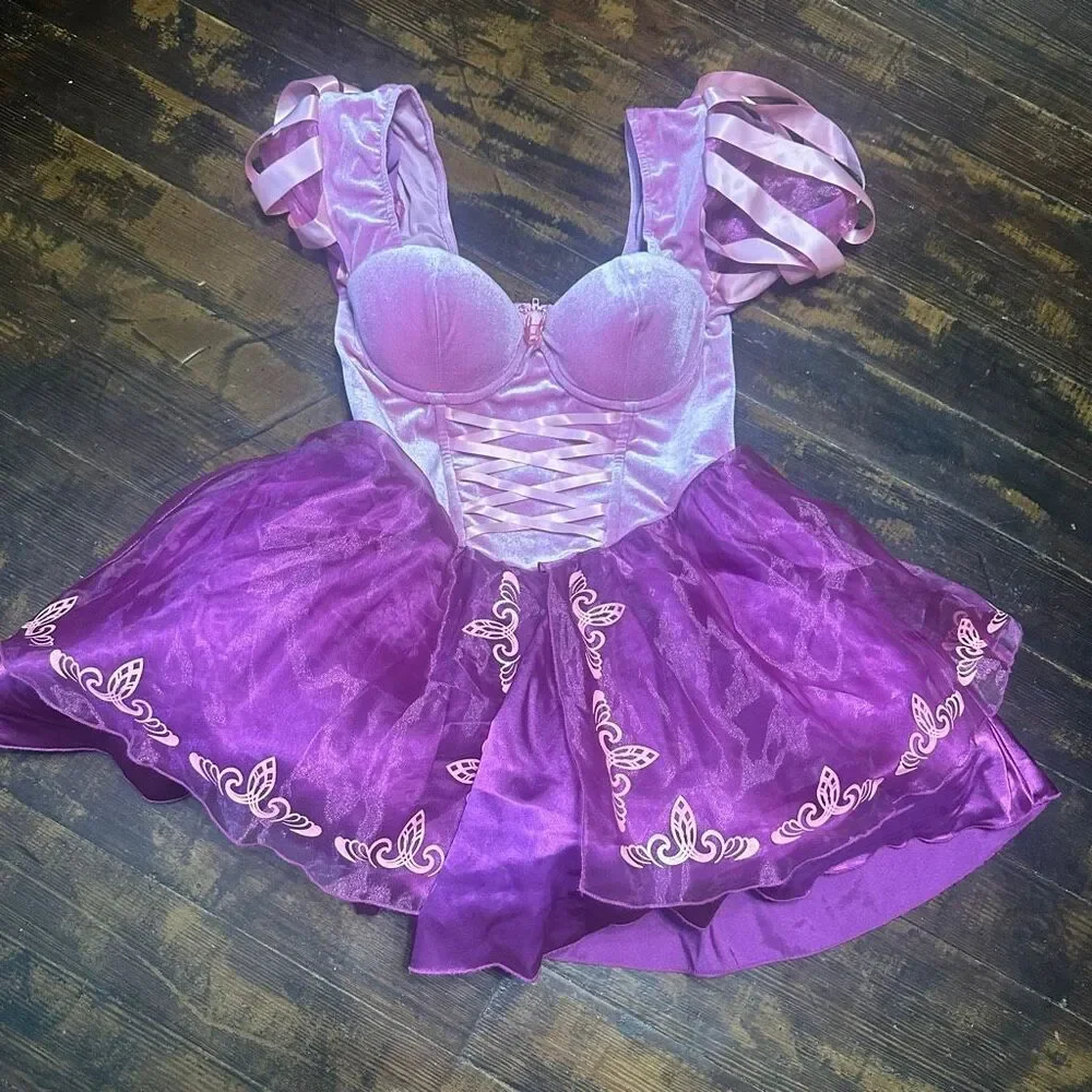 dolls kill princess dress Princess Sleeping Beauty Aurora Costume Sexy Womens Halloween Costume